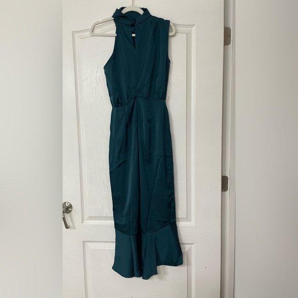 Hello Molly Asymmetrical Teal Dress - Picture 2 of 6